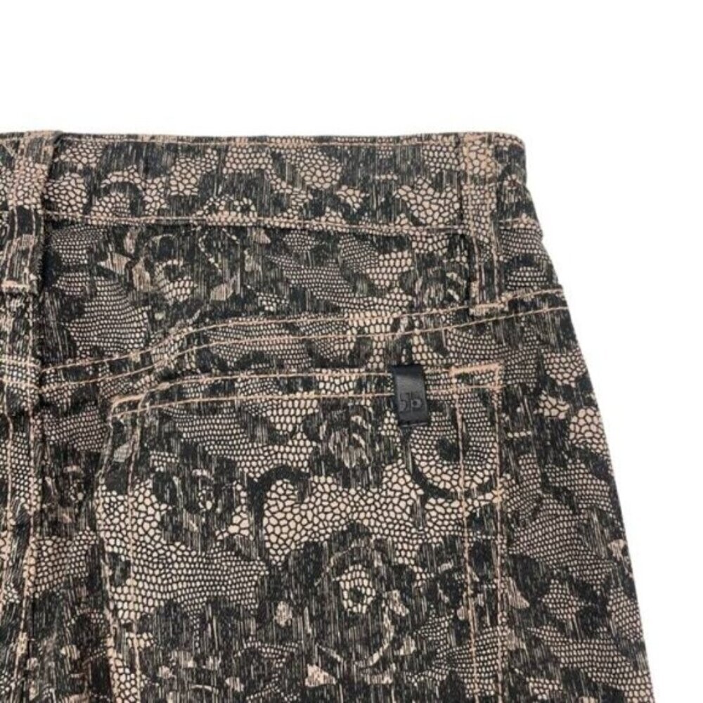 Joe's Jeans Womens Chantilly Mid Rise Lace Print Skinny Jean 26 Blush - Picture 11 of 11